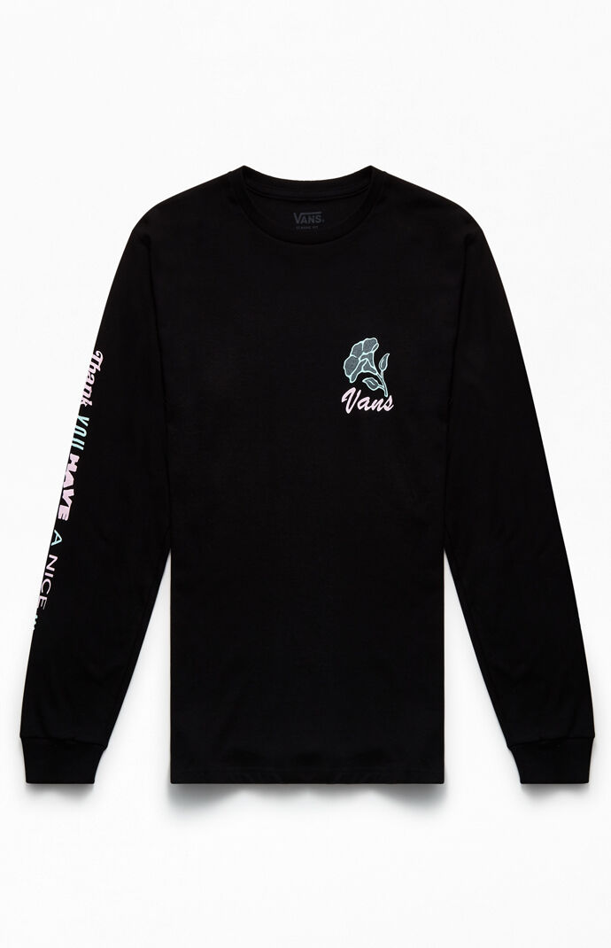 Thank You Floral Long Sleeve T-Shirt