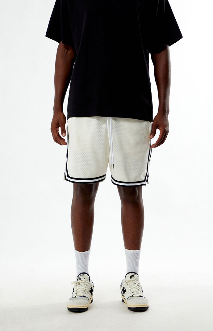 Mitchell & Ness Cream Gameday Mesh Shorts | Pacsun