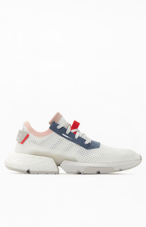 White & Grey POD-S3.1 Shoes image number 2