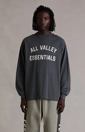 Gray Merch Long Sleeve T-Shirt image number 1