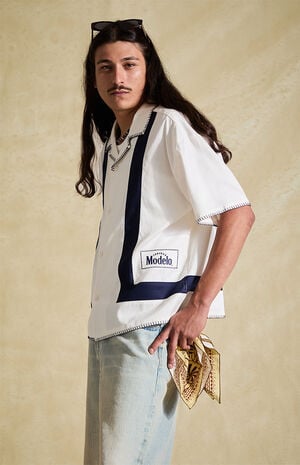 Blanket Stitched Logo Camp Shirt image number 4
