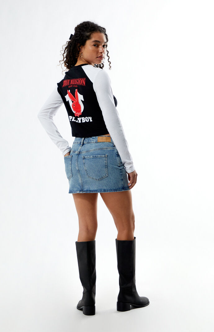 True Religion x Playboy Raglan Long Sleeve T-Shirt | Pacsun