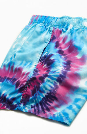 Purple Haze Tie Dyed 15" Swim Trunks image number 4