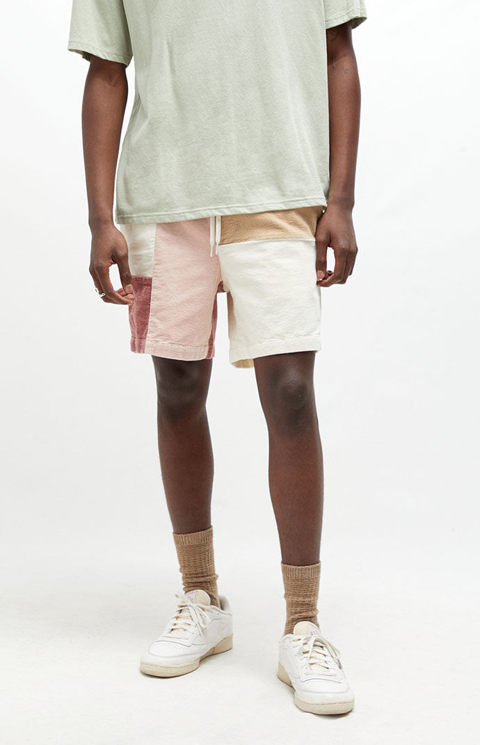 PacSun Pink Patchwork Corduroy Volley 