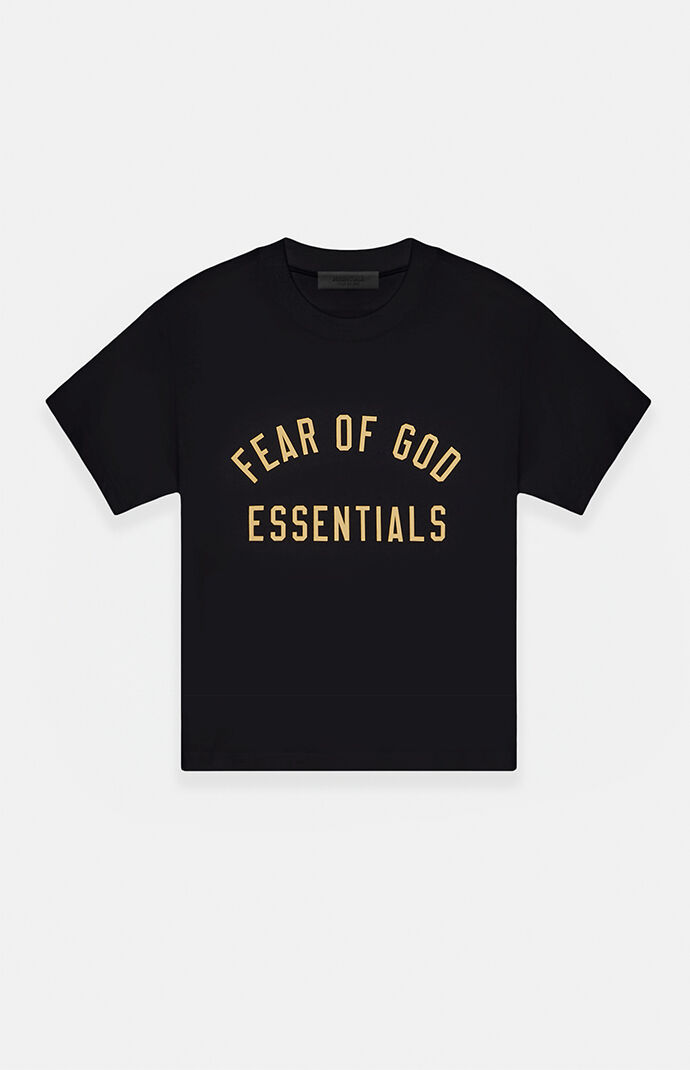 Fear of God Essentials Women's Black Tri-Blend Crew Neck T