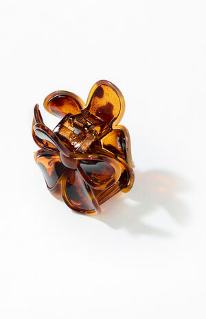 Tortoiseshell Flower Hair Claw Clip image number 1