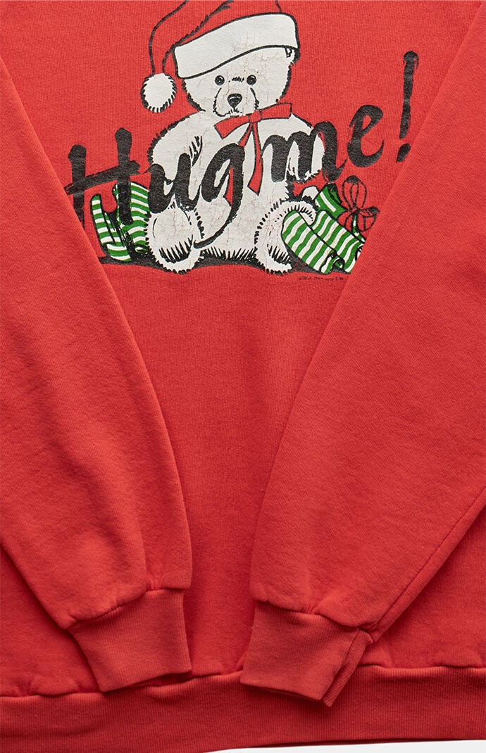 PS VINTAGE '90s Hug Me Christmas Crew Neck Sweatshirt
