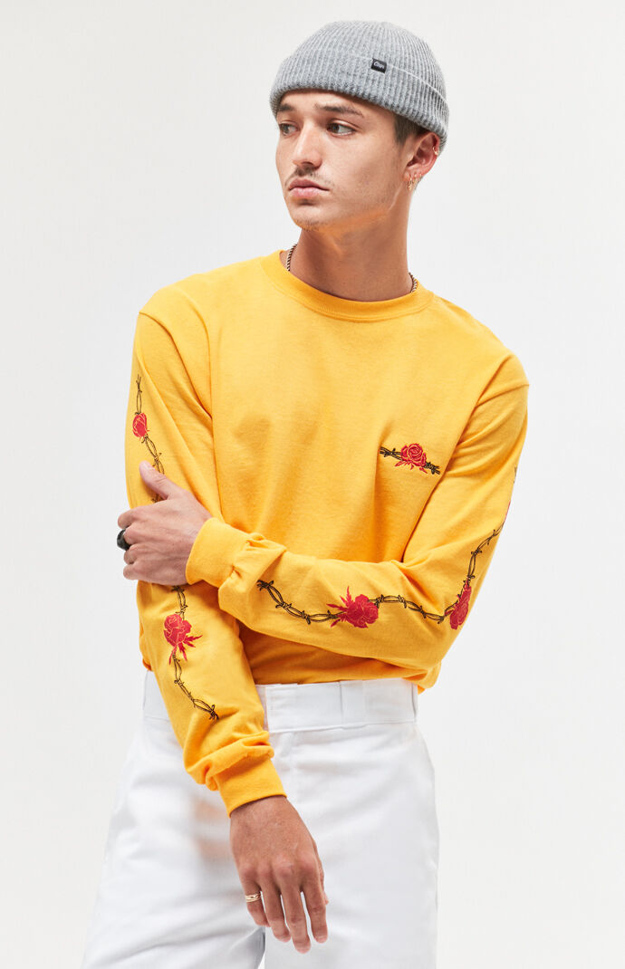 PacSun Nothing Personal Floral Wire Long Sleeve T-Shirt