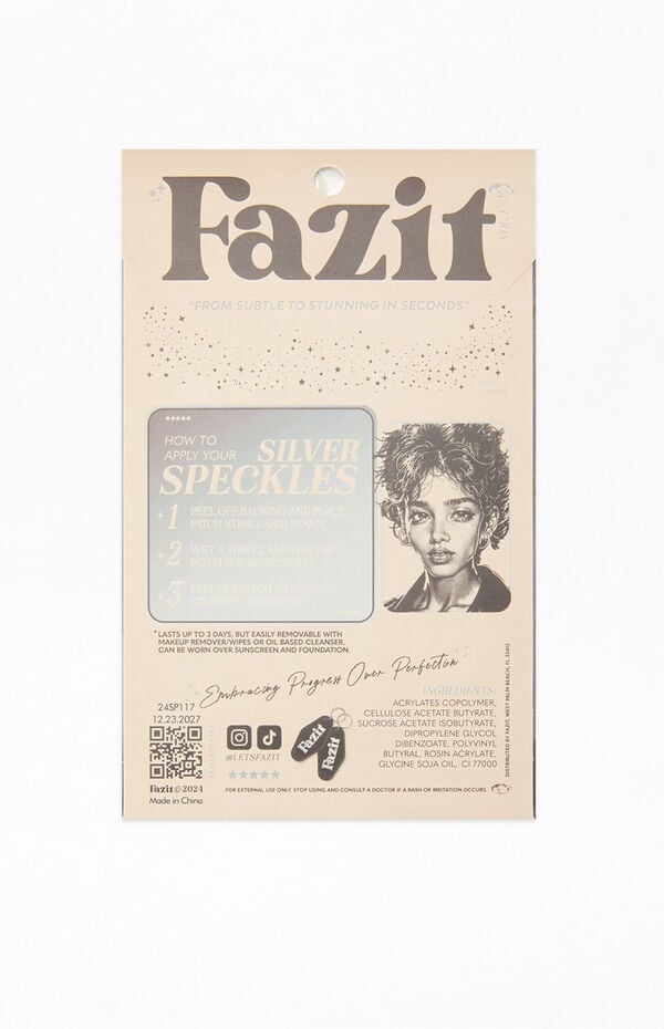 FAZIT BEAUTY Silver Glitter Freckles Makeup Patches
