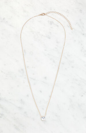 Heart Crystal Necklace image number 3