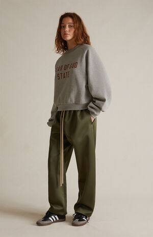 Women's Military Satin Sweatpants image number 2
