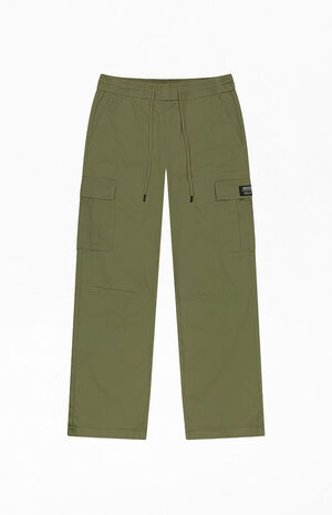 Olive Open Bottom Cargo Pants image number 1