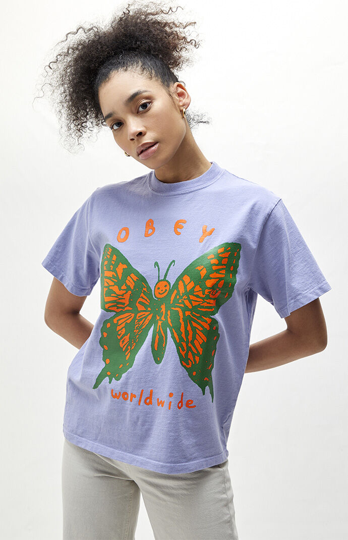 Obey Social Butterfly T-Shirt | PacSun