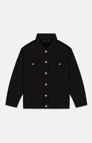 Jet Black Denim Jacket image number 6