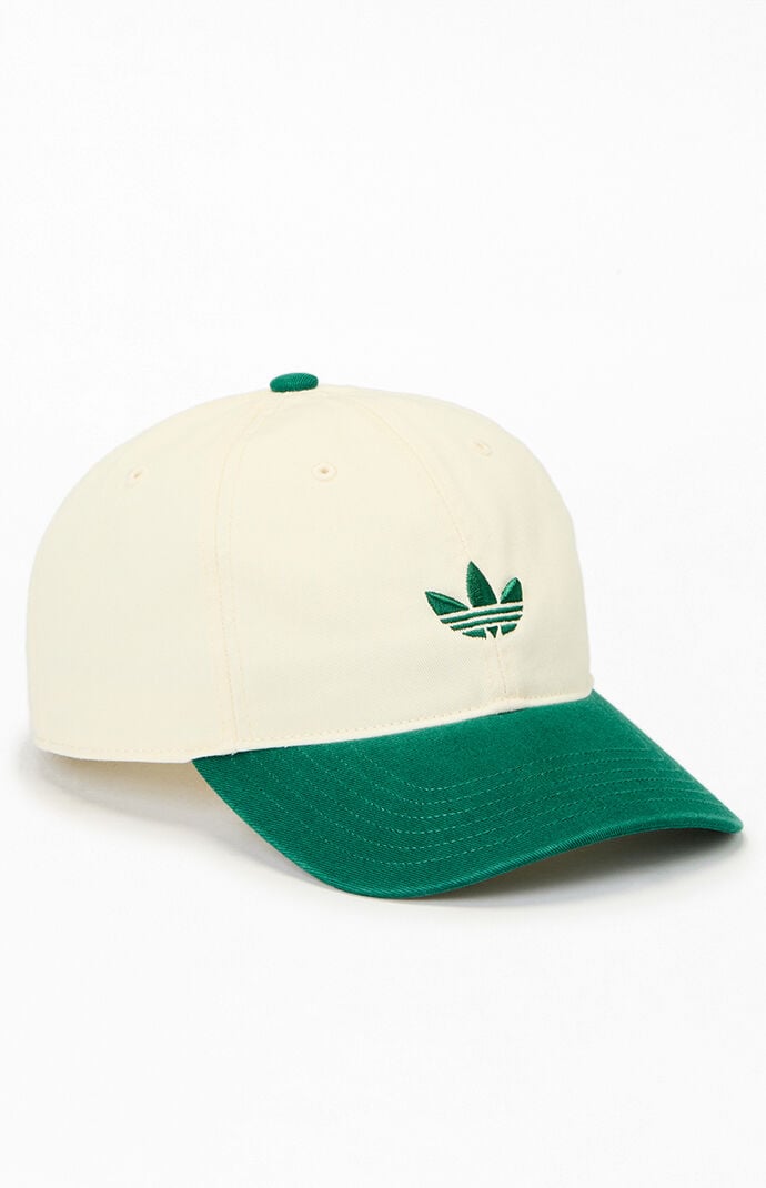Adidas Green Relaxed Trefoil Strapback Hat
