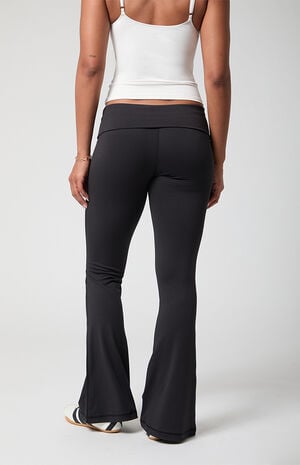 PAC WHISPER Active Fold-Over Waistband Flare Yoga Pants image number 4