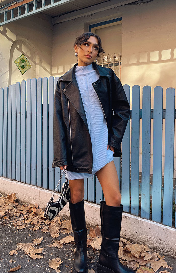 Next faux leather sale jacket