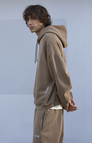 Brown Vintage Wash Comfort Hoodie image number 5