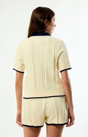 Cable Knit Cali Polo Shirt image number 4