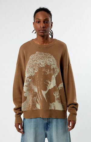 Renaissance Printed Crew Neck Sweater image number 1