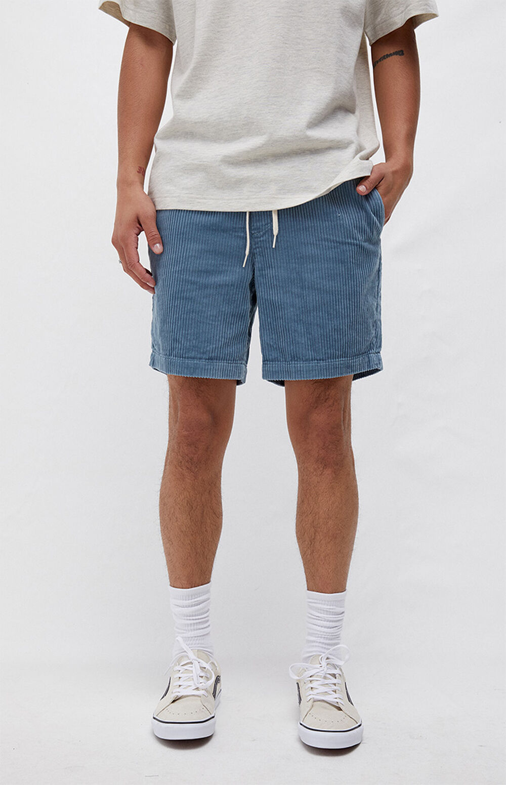 PacSun Blue Corduroy Volley Shorts PacSun