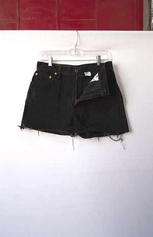 Upcycled Levi's 550 Dark Wash Denim Shorts image number 2