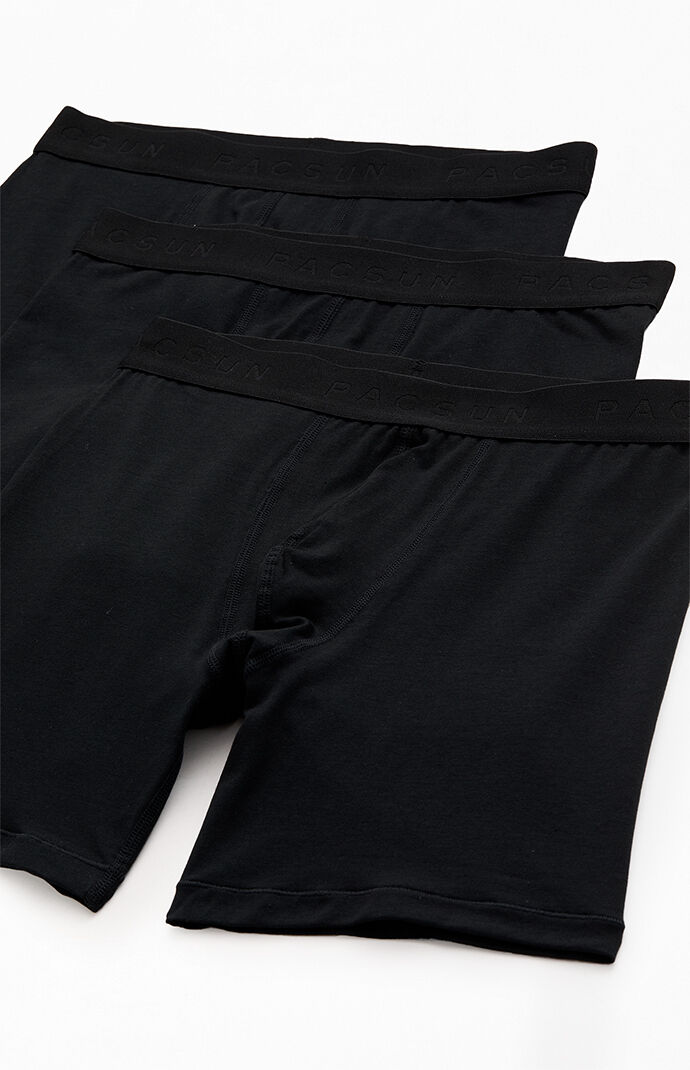 Pacsun 3 Pack Black Boxer Briefs