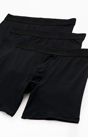 3 Pack Black Boxer Briefs image number 2