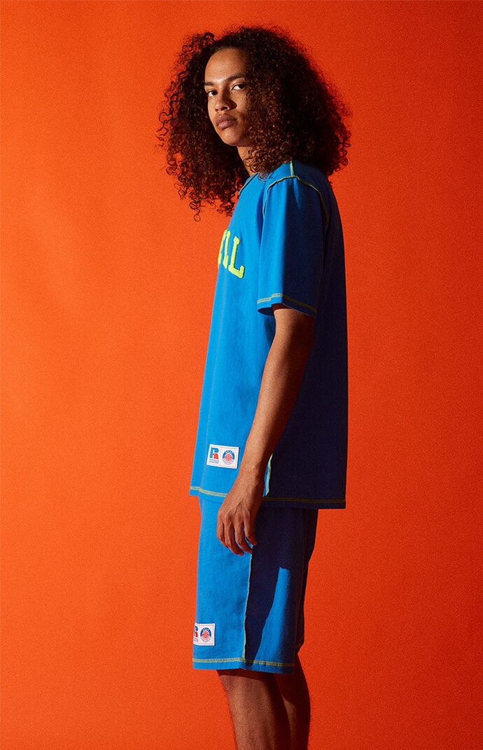 x Russell Athletic Blue Logo T-Shirt