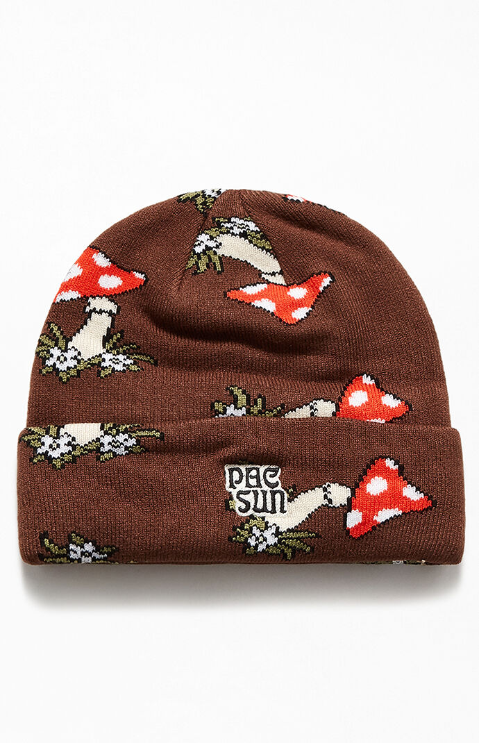 PacSun Mushroom Embroidered Beanie | PacSun