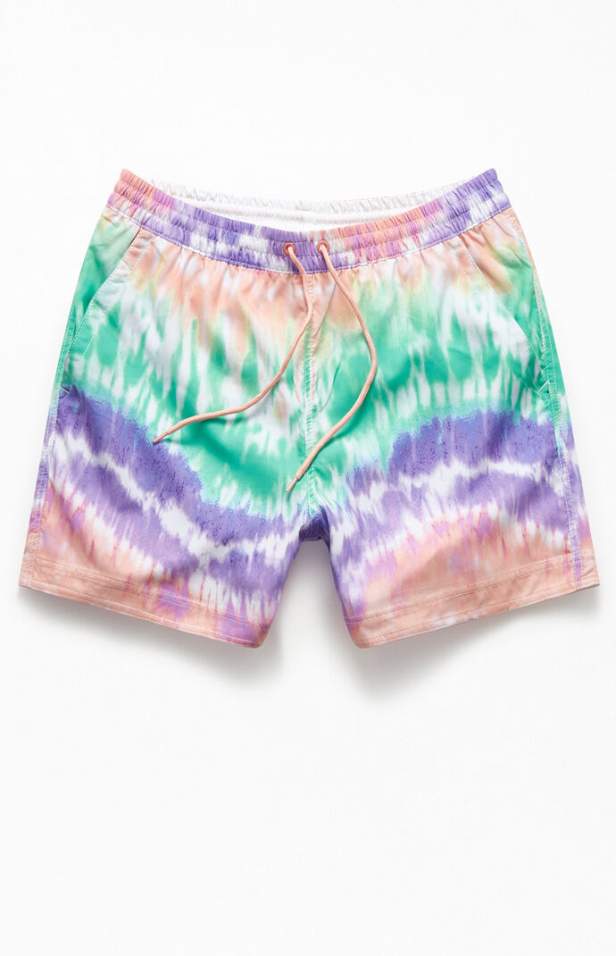 Tie-Dyed 15" Swim Trunks