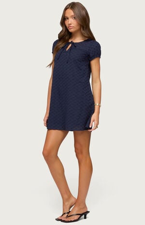 Mariella Lace Eyelet Mini Dress image number 3