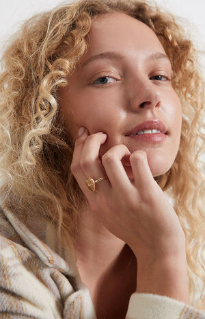 x PacSun Angel Heart Ring image number 1