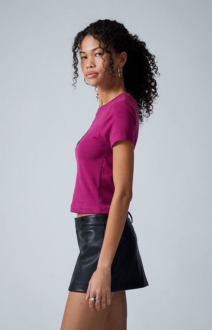 Third Charm 333 Star Applique Skimmer T-Shirt | Pacsun