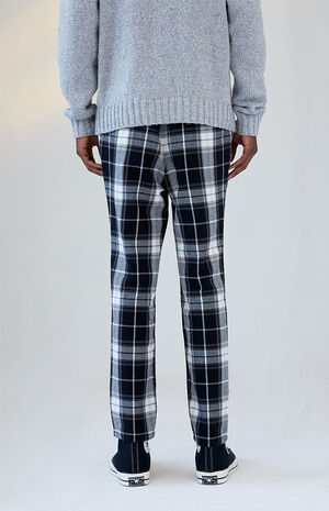 Black Plaid Menswear Pants image number 4