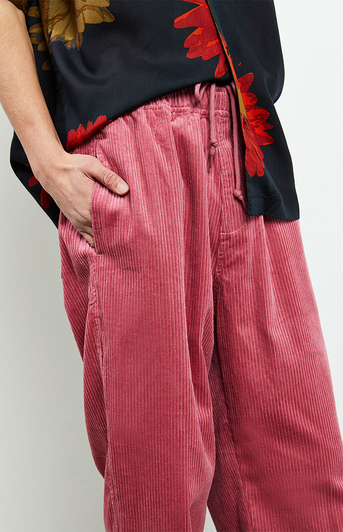 Mauve Easy Corduroy Carpenter Pants