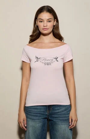 Honey Off-The-Shoulder T-Shirt image number 1