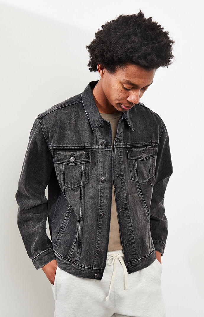 black denim jacket fit