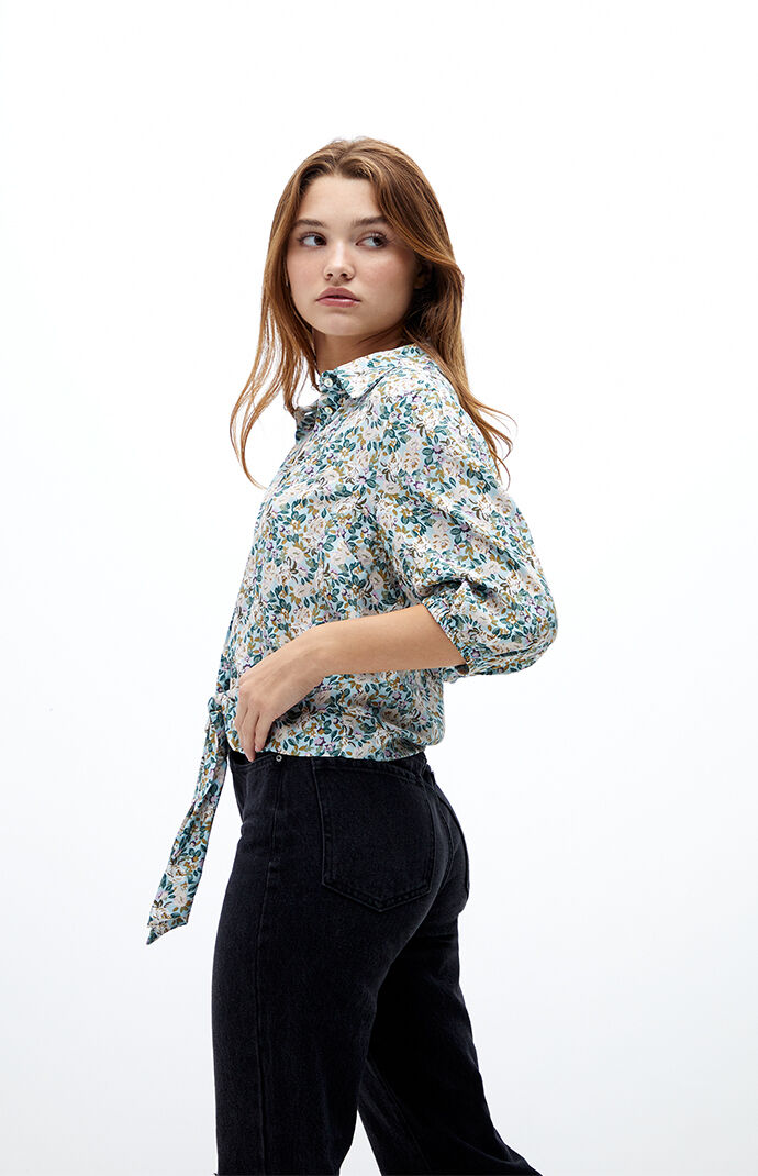 Lola Tie-Front Blouse