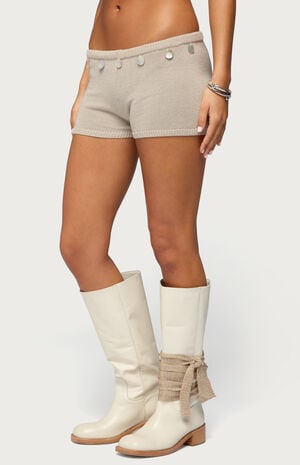 Nicca Iridescent Knit Shorts image number 2