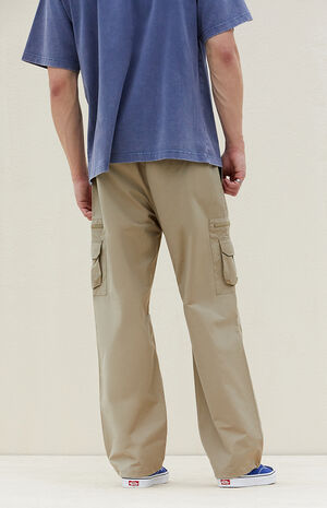 Olive Baggy Cargo Pants image number 4