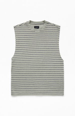 Compass Striped Textured Tank Top image number 1