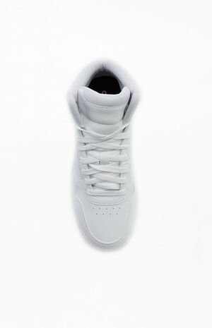 Women's White Hoops 3.0 Mid Classic Sneakers image number 5