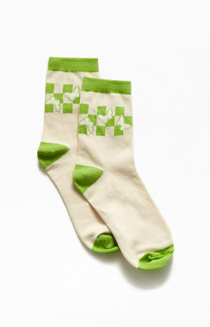 Checker Butterfly Socks image number 4