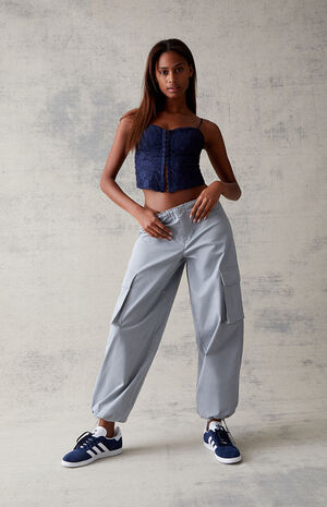 Gray Cargo Pull-On Pants image number 1