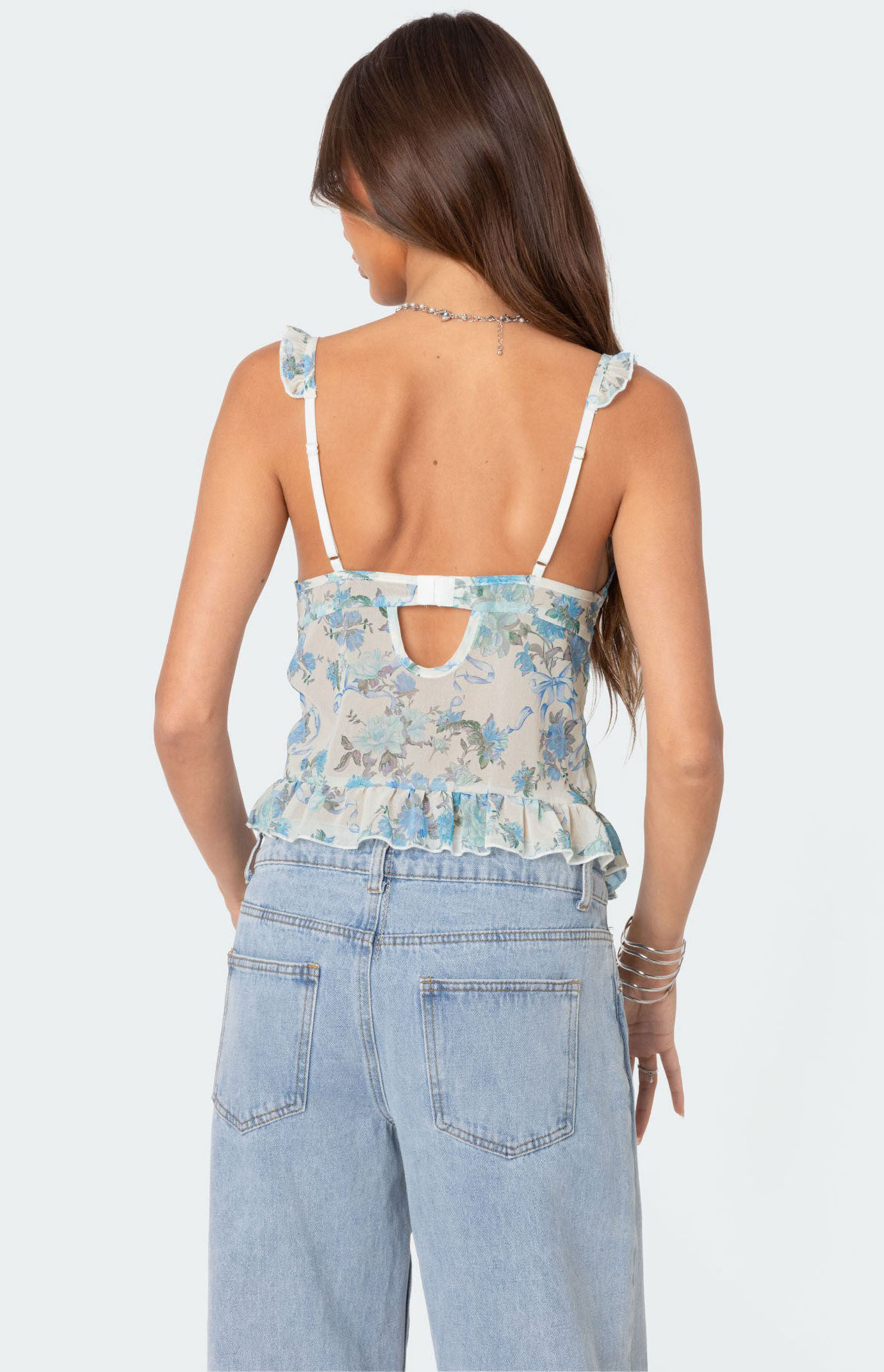 cascade frill top