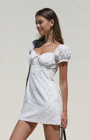 Tie Front Gauze Mini Dress image number 3