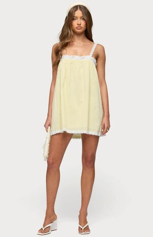Hipla Contrast Lacey Cotton Dress image number 5