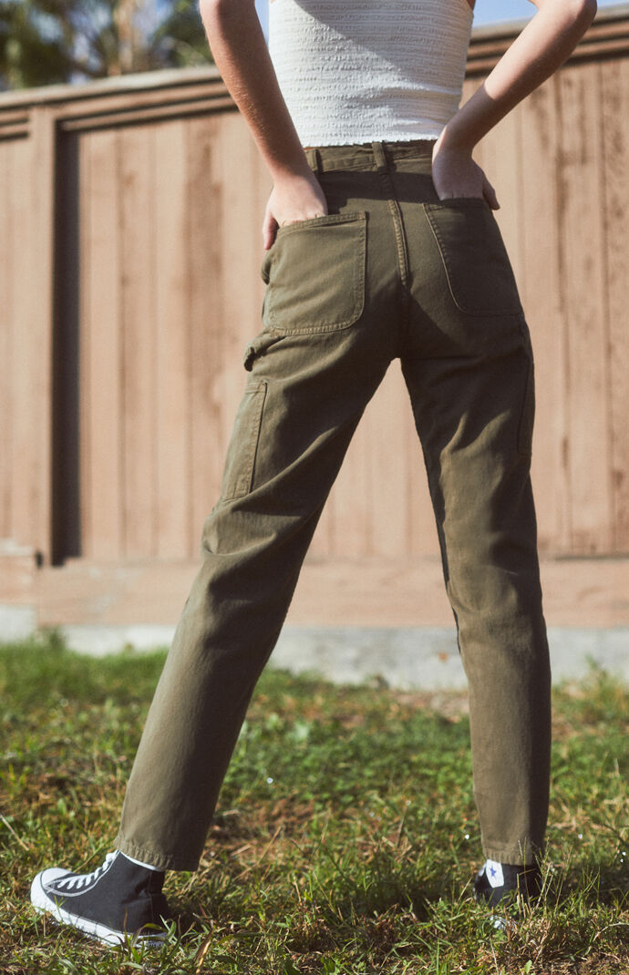 pacsun olive cargo pants
