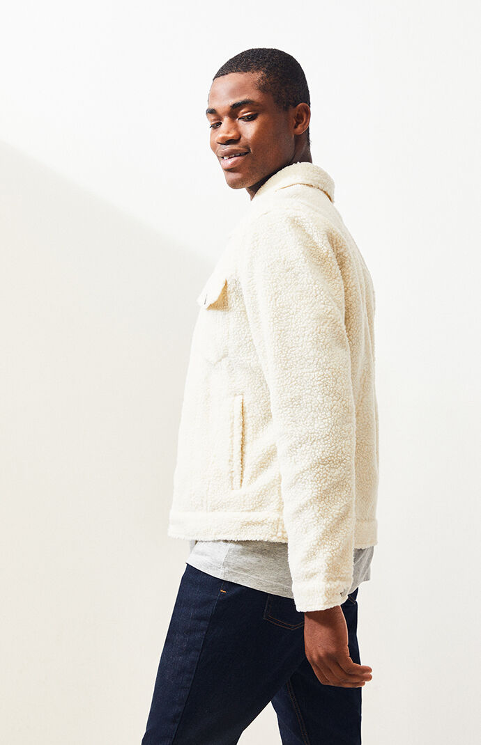 cream sherpa jacket